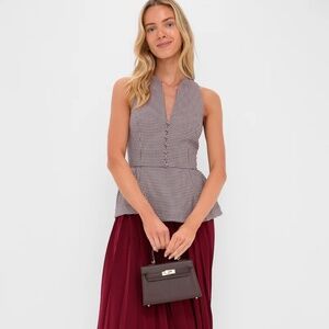 ROSIE ASSOULIN Berry Long Peplum Dress